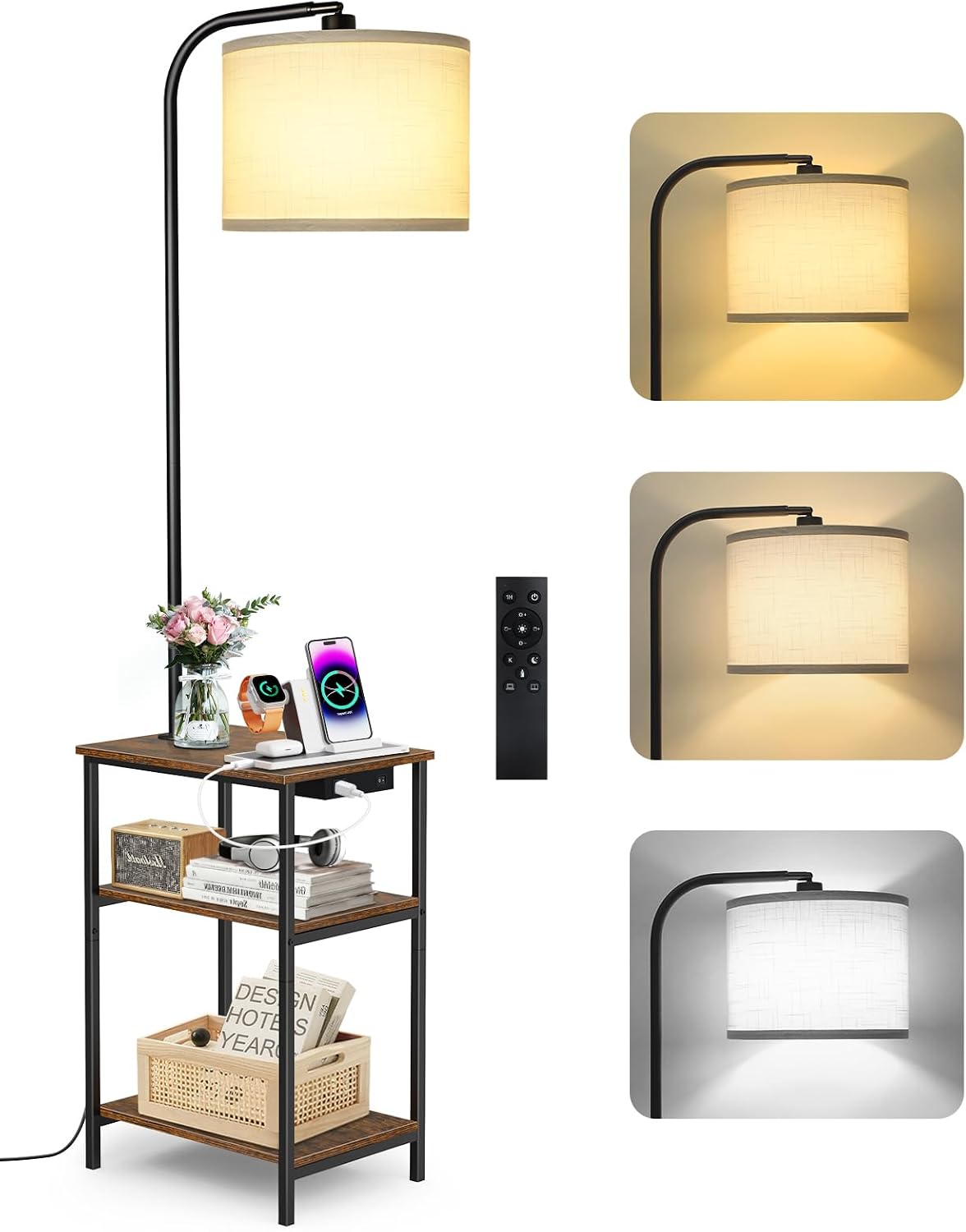 Detalle de OUTONLIFE Lampada da Terra con Tavolino 12W