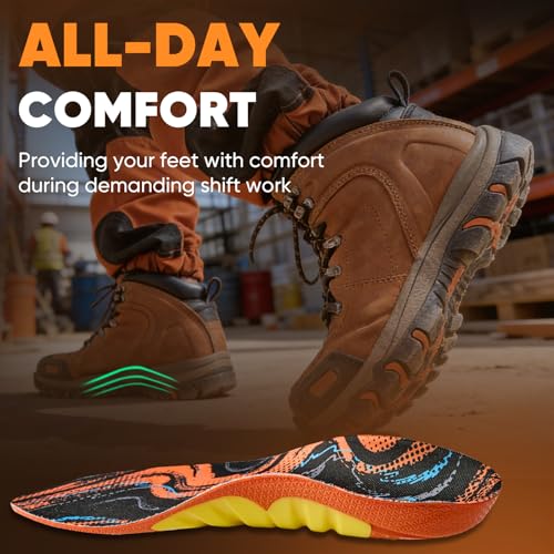 Detalle de Footmaster Plantar Fasciitis Pain Relief Insoles – All-Day Comfort Orthotic Shoe Inserts