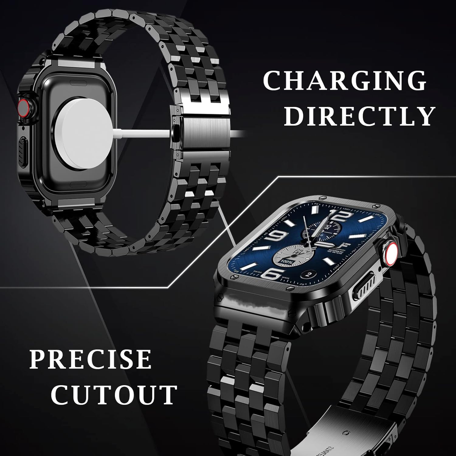 Thumbnail 2 de SUPLINK Stainless Steel Case with Strap for Apple Watch Series and Ultra models