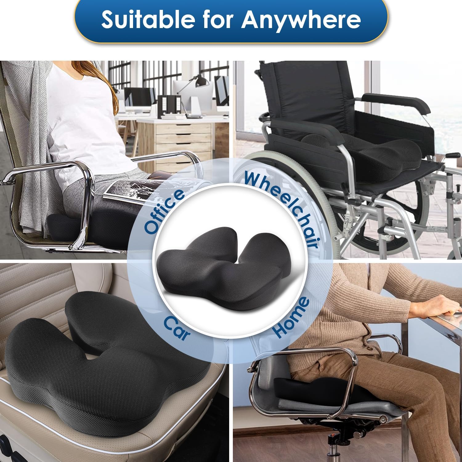 Thumbnail 5 de QUTOOL Seat Cushion Memory Foam 1pc