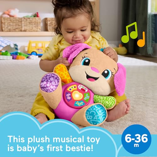 Detalle 2 de Fisher-Price Sis Pink Smart Stages Plush: Multilingual Learning Toy for infants 6+ months