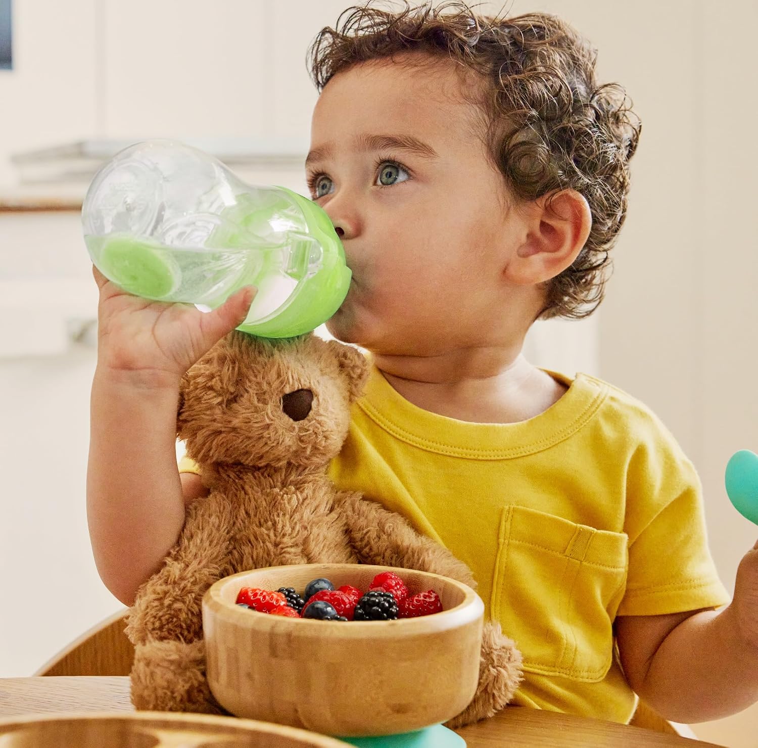 Thumbnail 1 de Munchkin Tip & Sip Weighted Straw Cups (2 Pack) – Blue & Green
