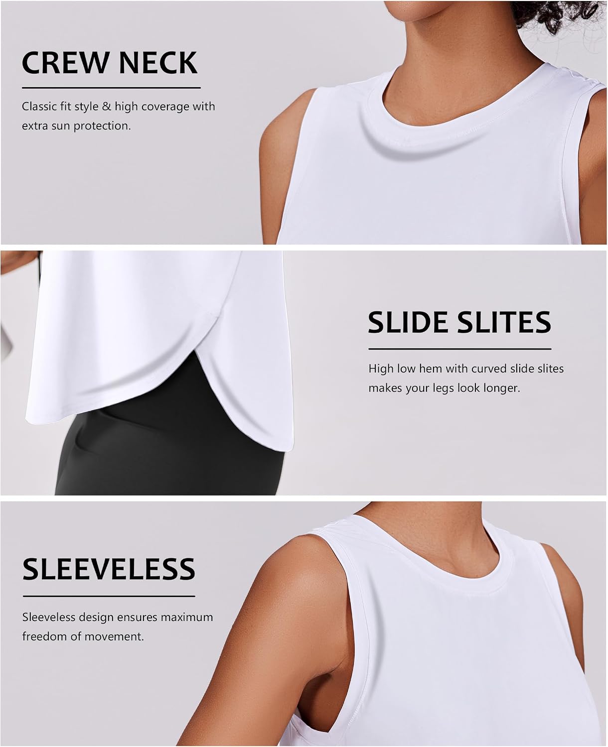 Detalle de PINSPARK UPF 50+ workout tank tops