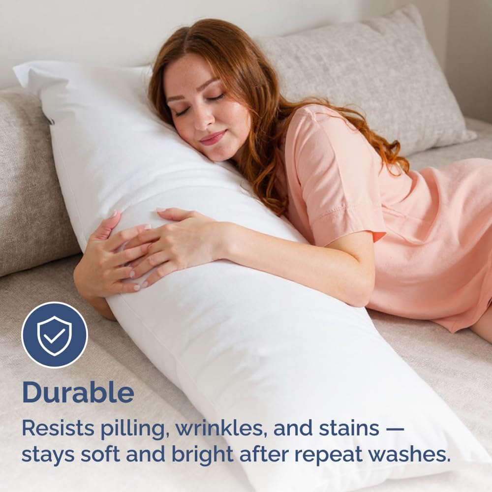 Thumbnail 3 de CGK Unlimited Body Pillowcases Set of 4 - 20x54 Long Body Pillow Cover