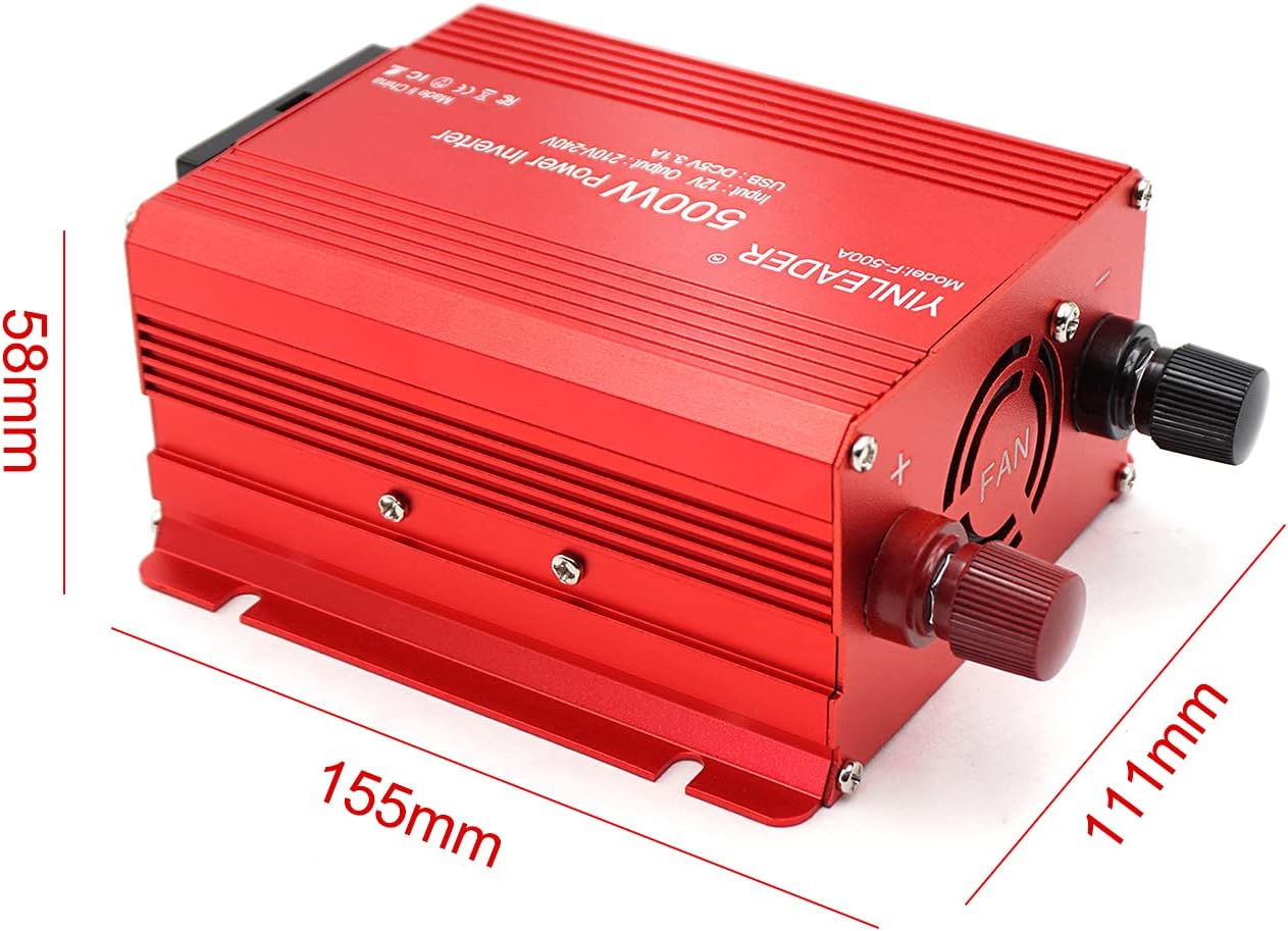 Thumbnail 5 de Yinleader Inverter 500W 12V a 230V per camper e auto 🔌
