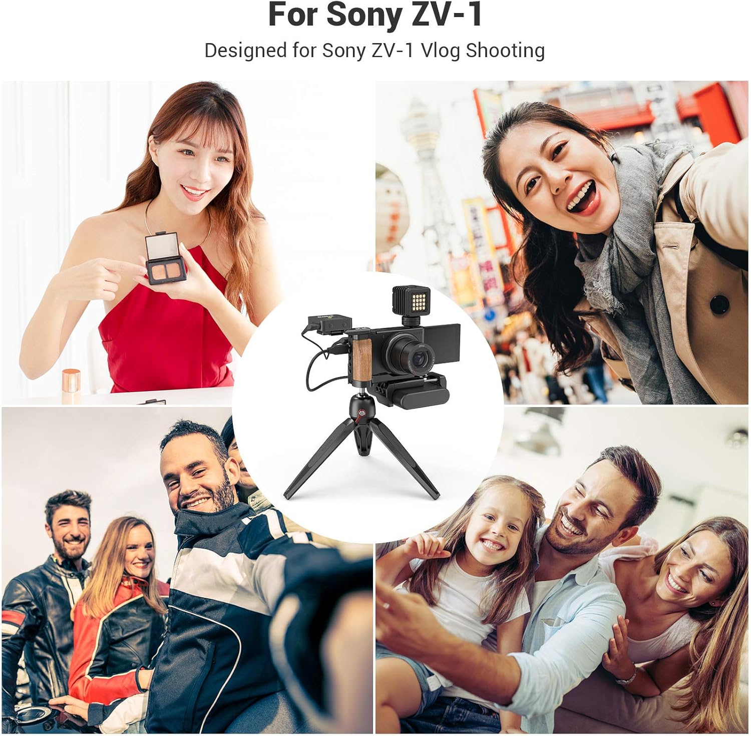 Thumbnail 1 de SMALLRIG L-Platte (L-Bracket) 2936 mit Holzgriff für Sony ZV1