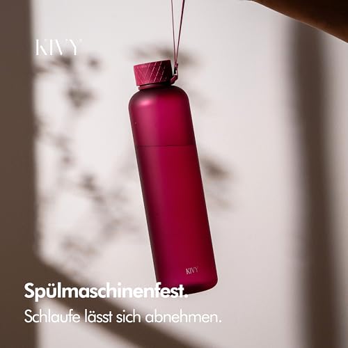 Detalle de KIVY Trinkflasche 1l aus Tritan – Kohlensäure geeignet, auslaufsicher und BPA-frei