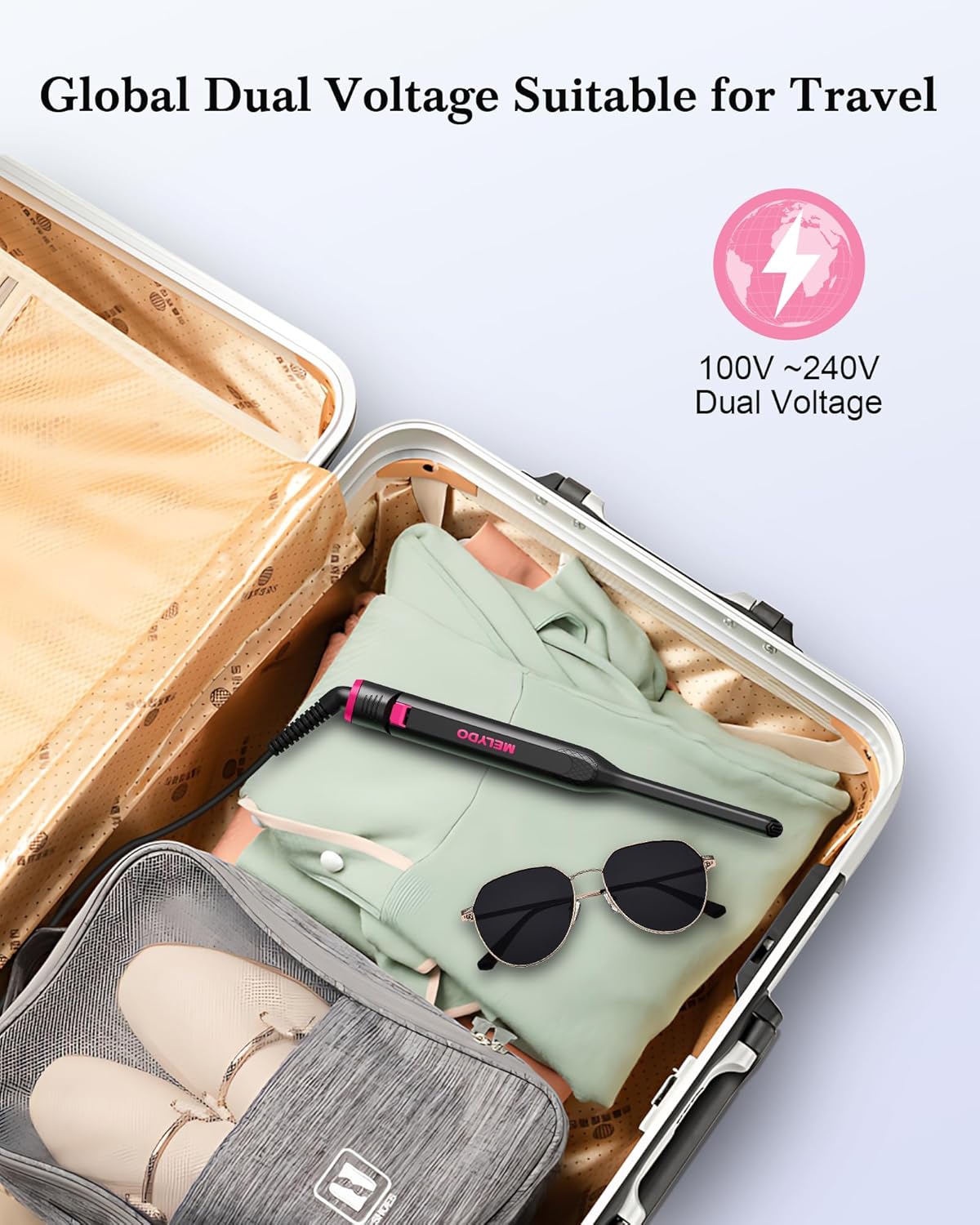Thumbnail 6 de MELYDO Pencil Straighteners Mini Hair Straighteners and Curl 2 in 1