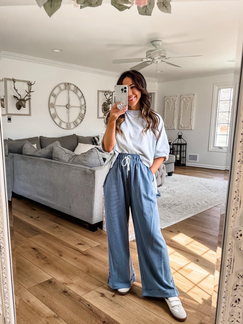 Thumbnail 6 de Athlisan Women's Baggy Wide Leg Palazzo Pants with Pockets