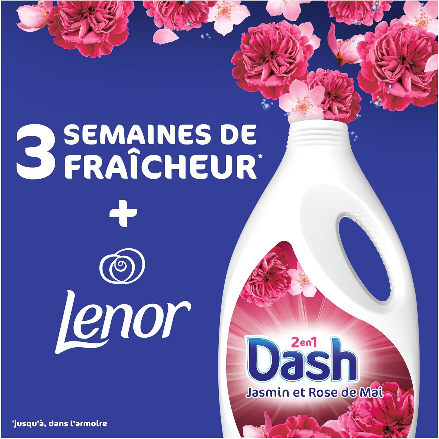 Thumbnail 1 de Dash 2en1 Lessive Liquide Jasmin & Rose de Mai x44 — lavage en profondeur et fraîcheur durable