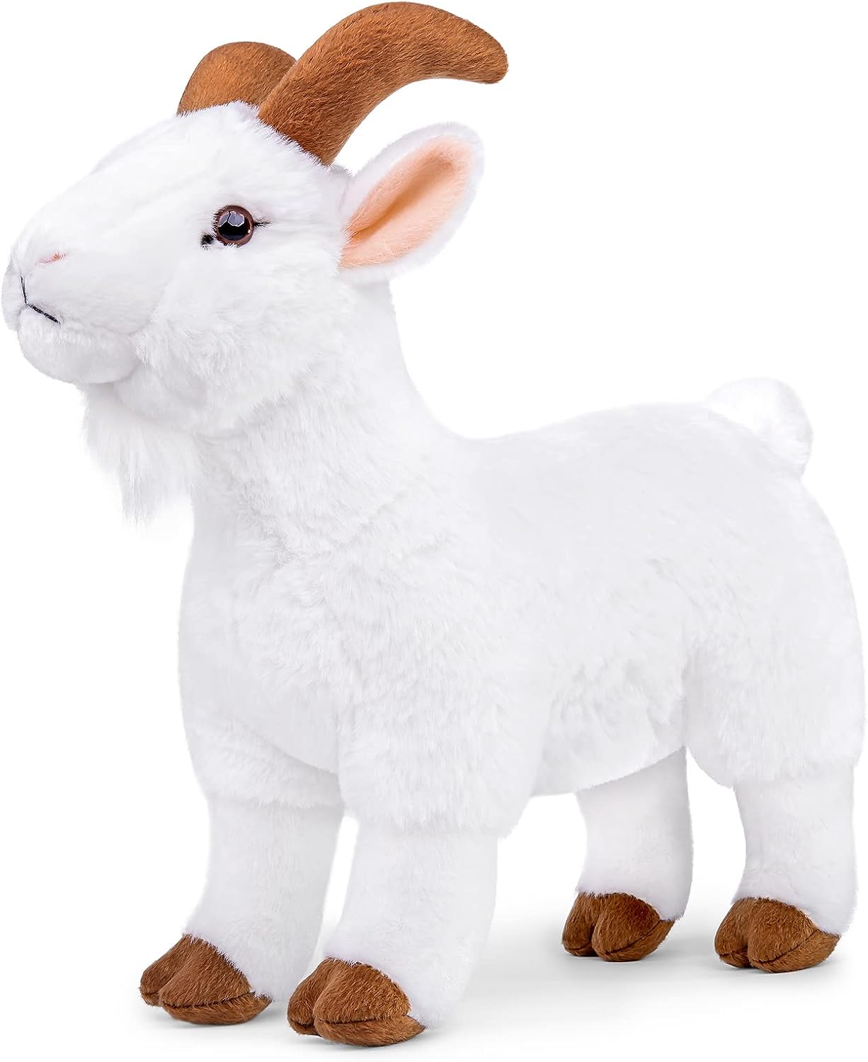 Thumbnail 5 de RLOMUTE 11.4 Inch White Goat Plush Toy – Realistic, Super Soft & Charming
