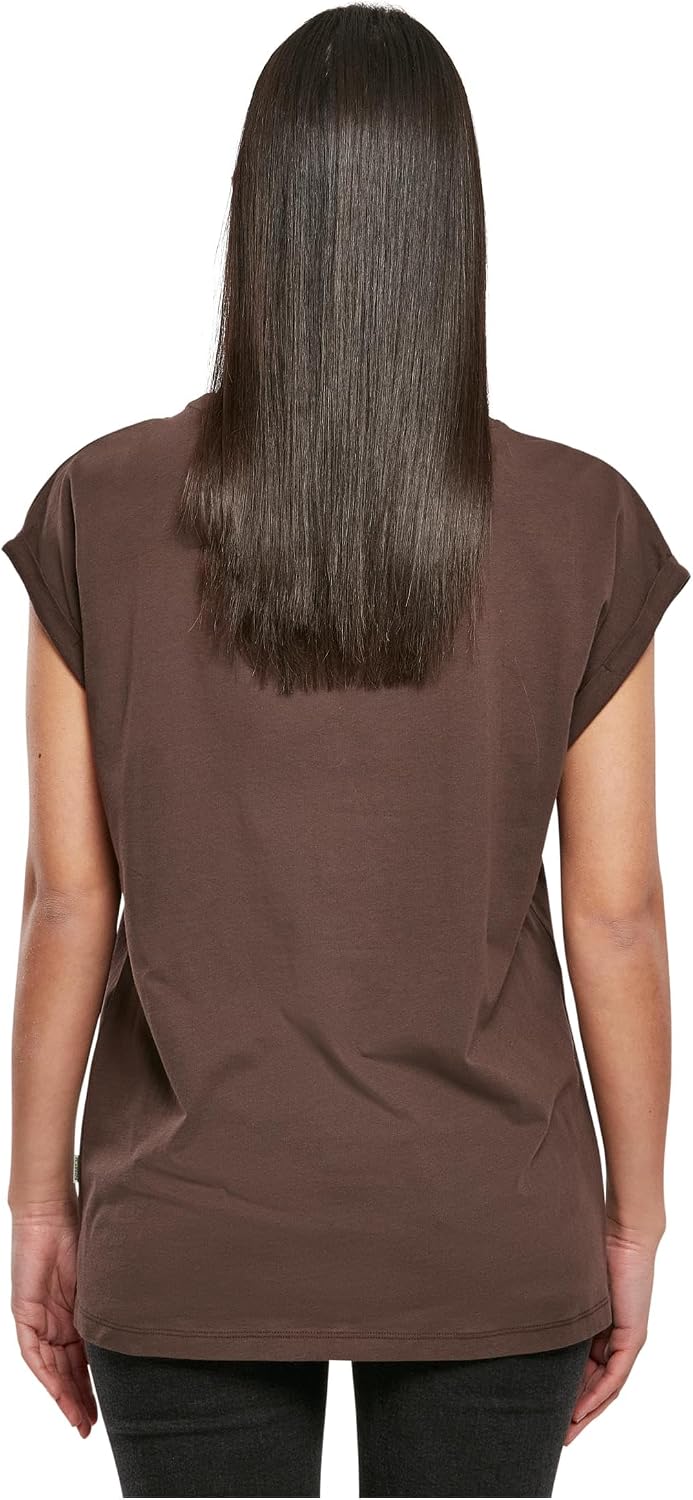 Detalle de Urban Classics T-shirt organique pour femme à manches courtes, noir (taille Large)