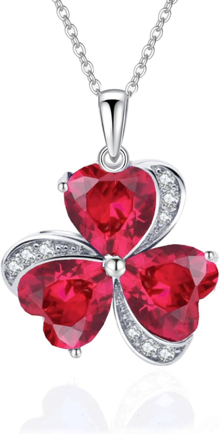 Detalle de VONSSY Elegant Clover Pendant Necklace 🍀