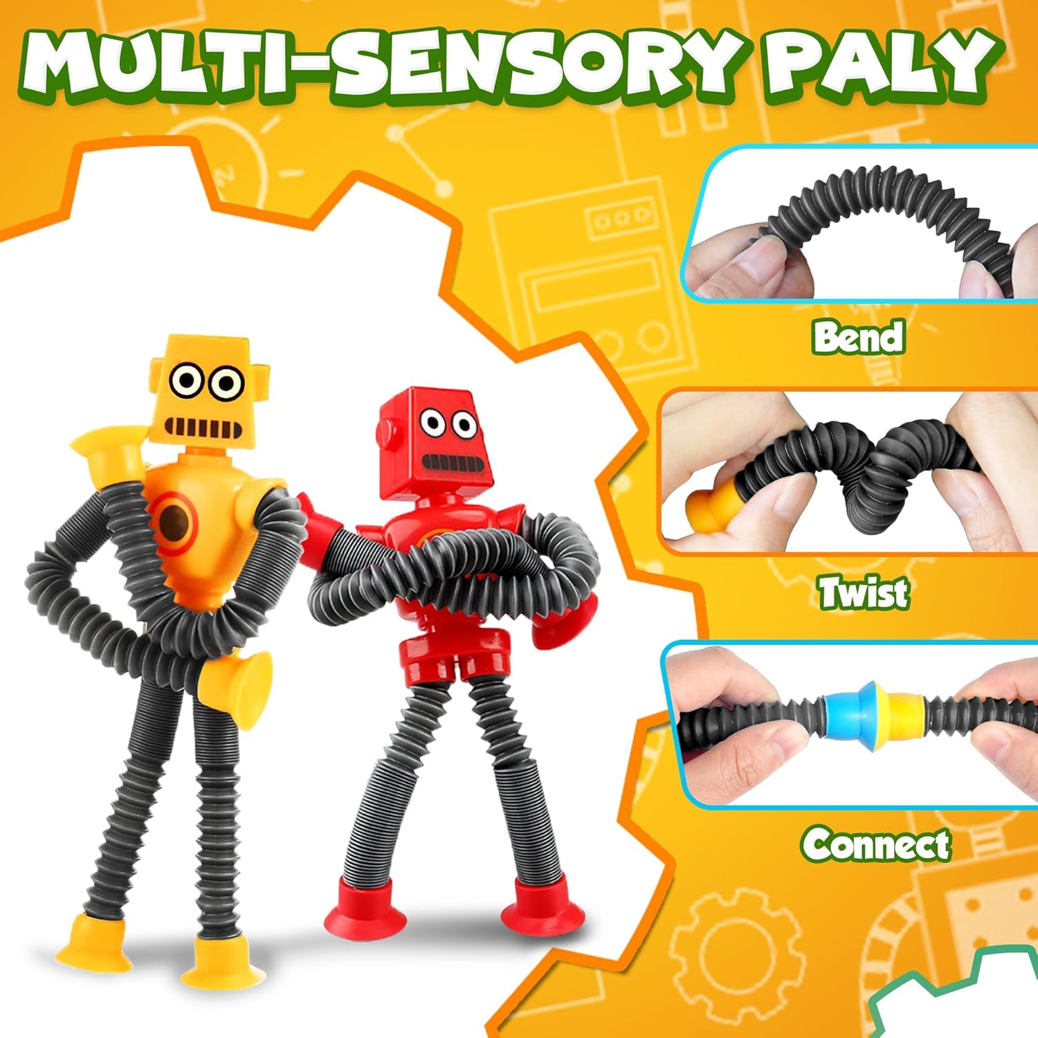 Thumbnail 5 de Telescope Suction Robot Toy 4pcs