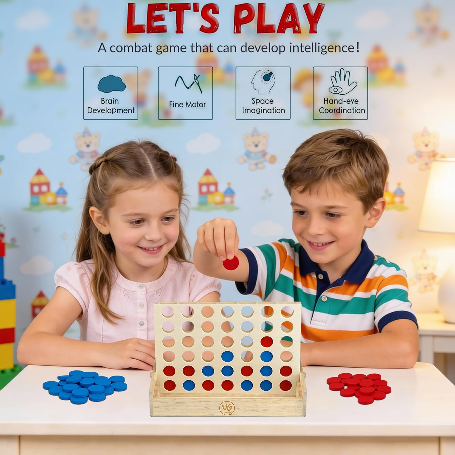 Thumbnail 2 de VingaHouse 4 in Einer Reihe Holz