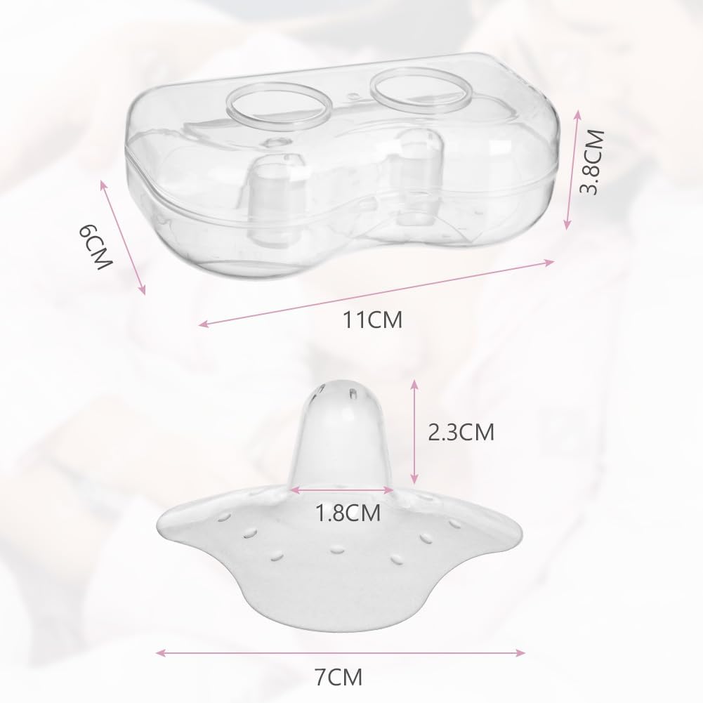 Detalle 2 de Aolso Paracapezzoli in Silicone: protezione e comfort per lallattamento e la transizione al biberon