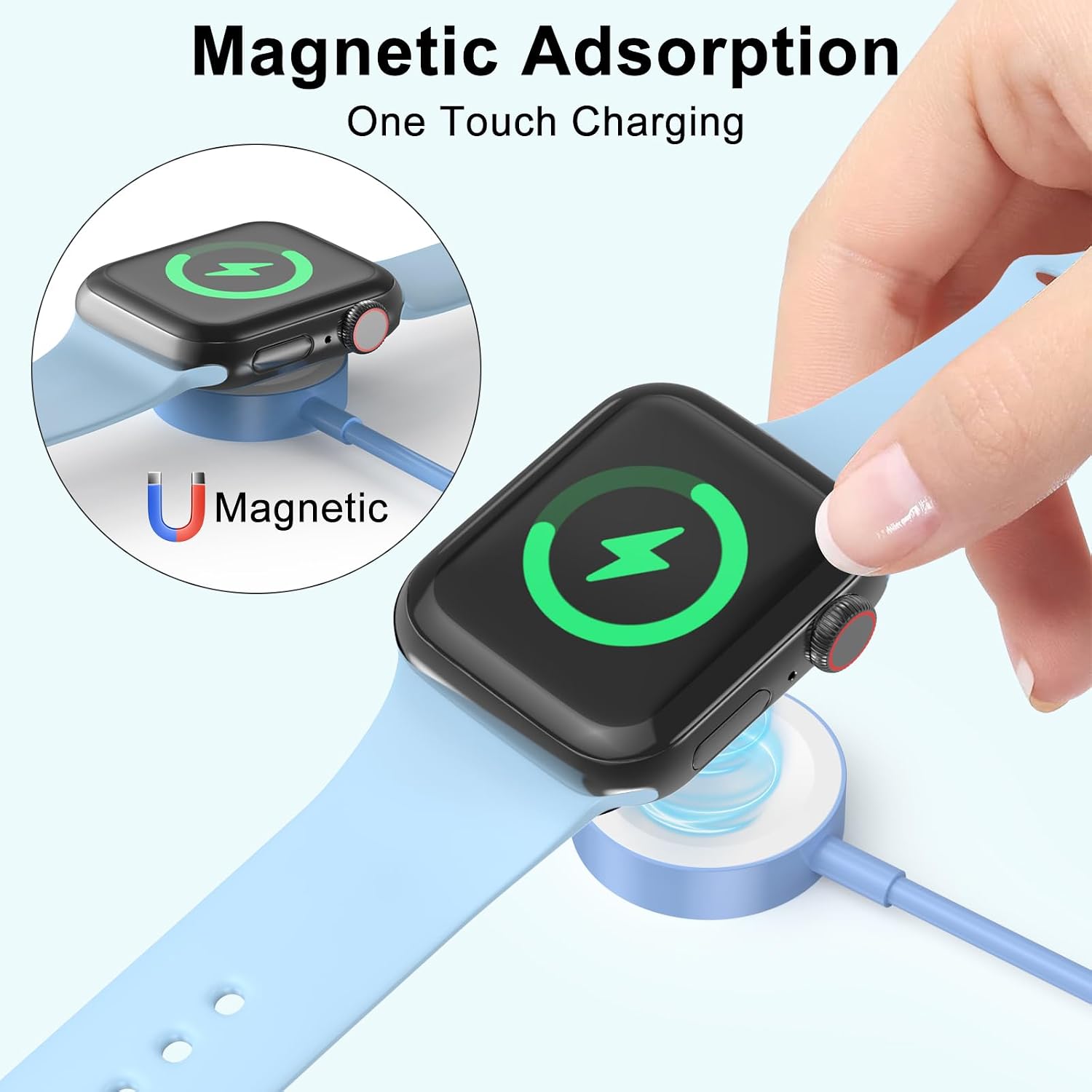Detalle 2 de Amasuki Verbessertes Apple Watch Ladekabel 1m