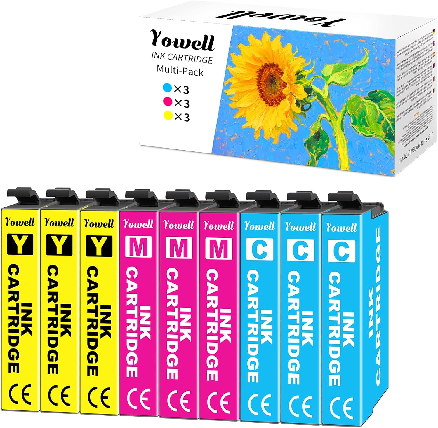 Detalle de Yowell 604XL Farbpatronen für 350 Seiten