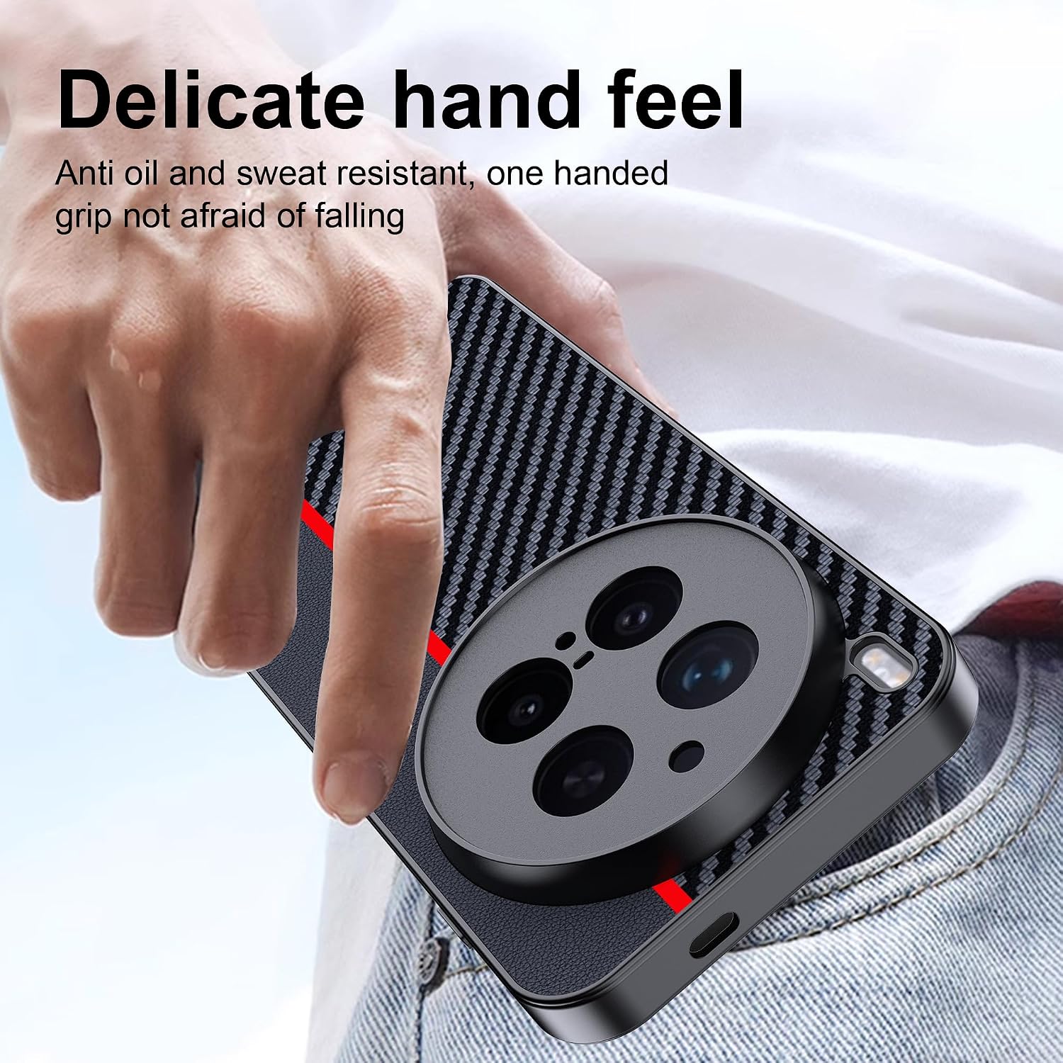 Detalle 2 de Hülle für Vivo X300 Pro Carbonfaser Case