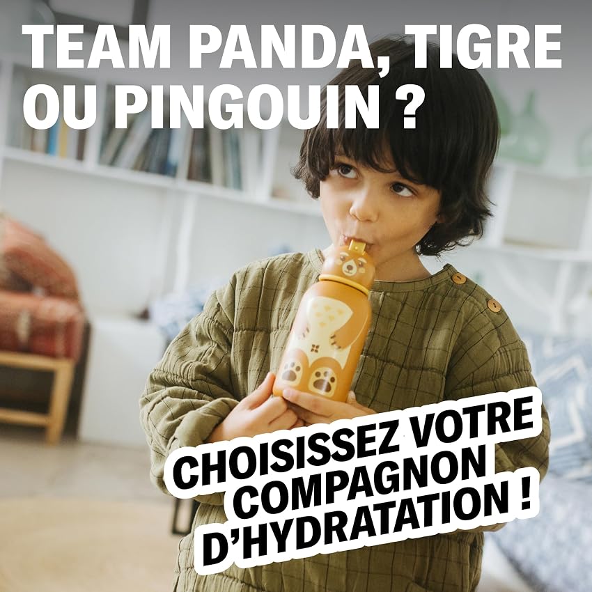 Thumbnail 5 de waterdrop® Gourde Enfant Inox 400ml – Bouteille isotherme sans BPA ⚡
