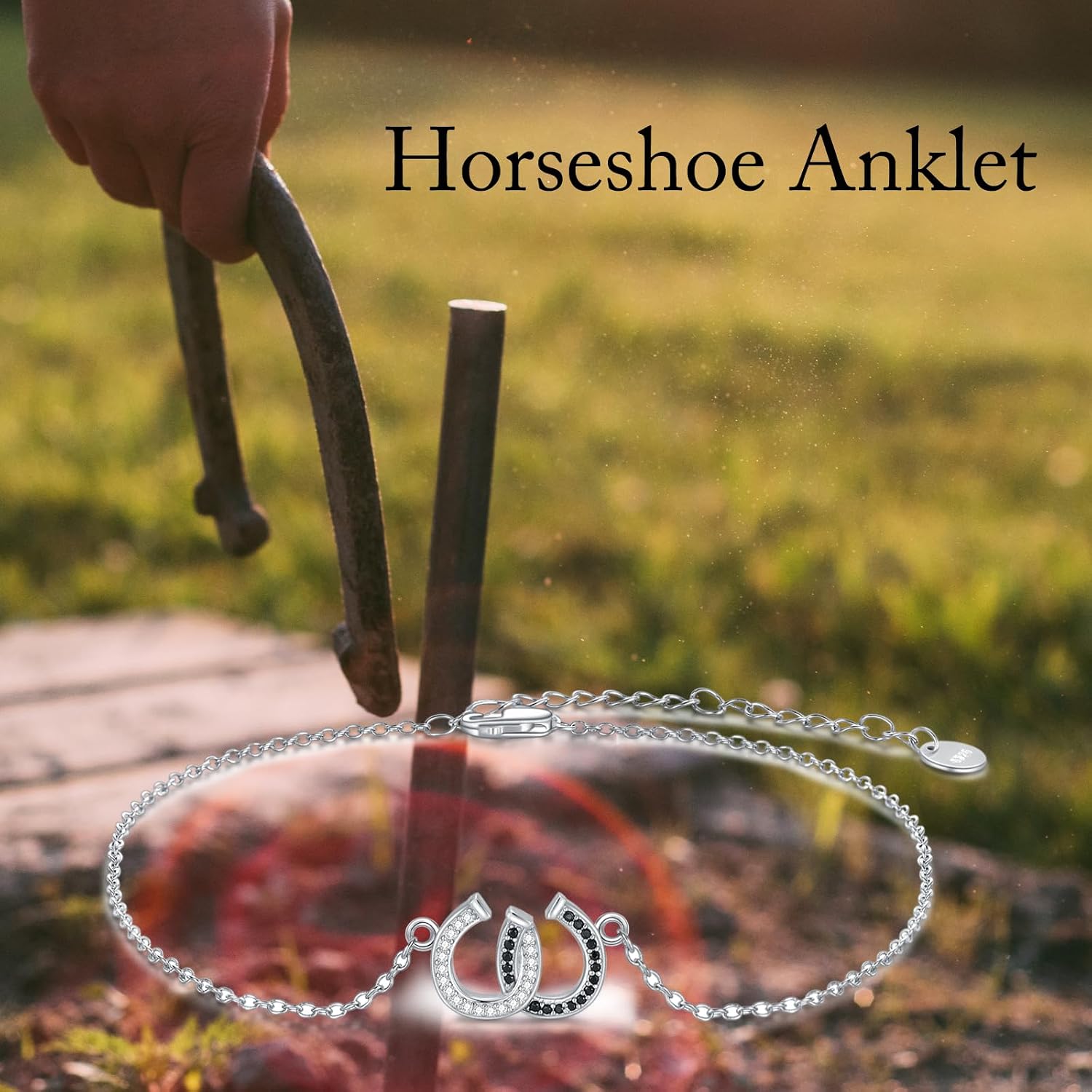 Thumbnail 5 de AOBOCO Sterling Silver Anklet, 9–11 Inch Adjustable