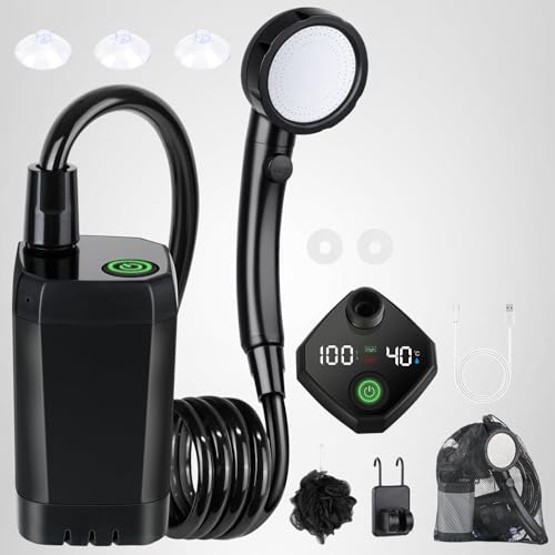 Thumbnail 8 de Ducha Portátil Spopal para Camping con Batería de 6000 mAh y 4 L/min