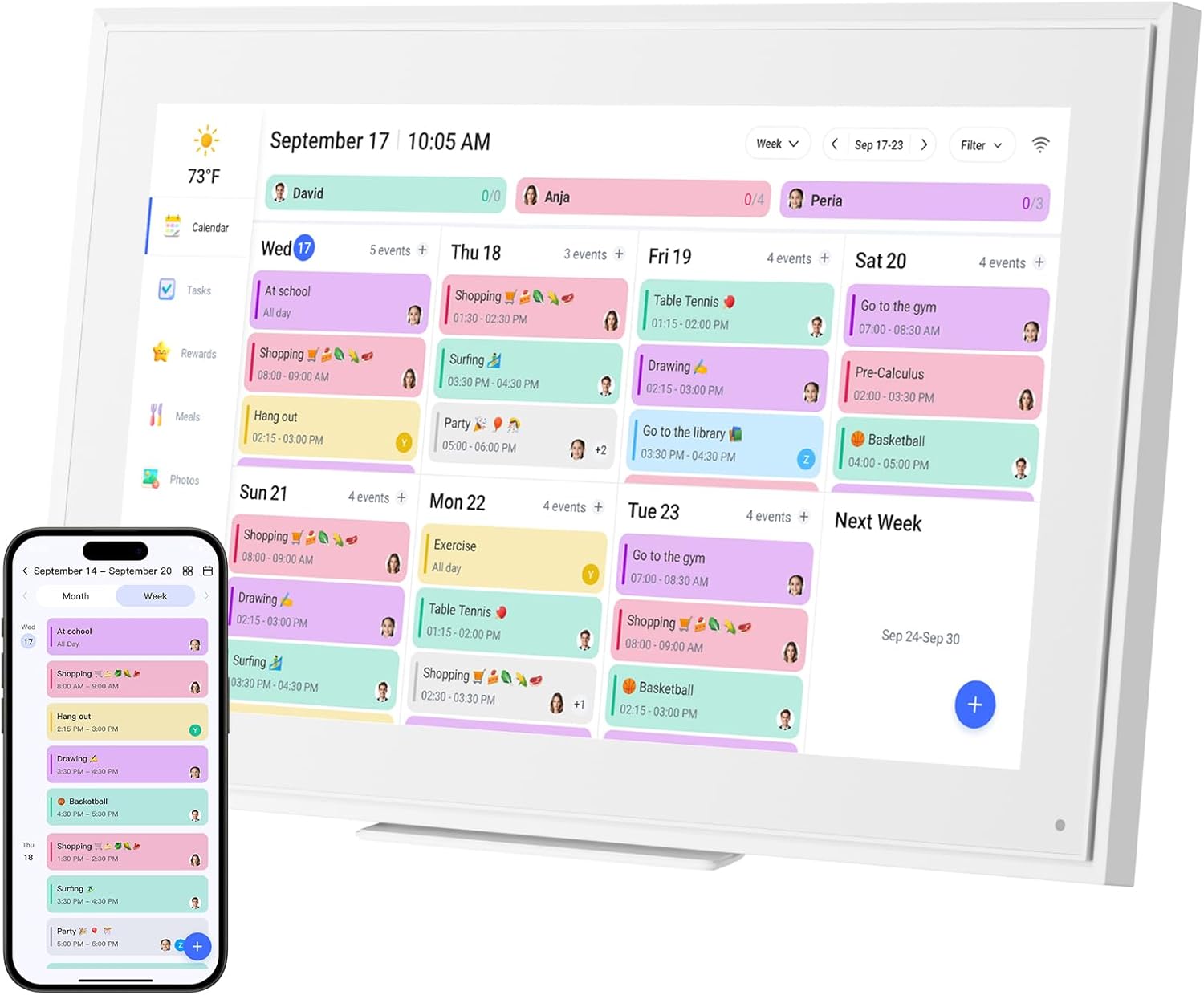 Detalle de Digital Calendar 15.6-Inch Wall Planner