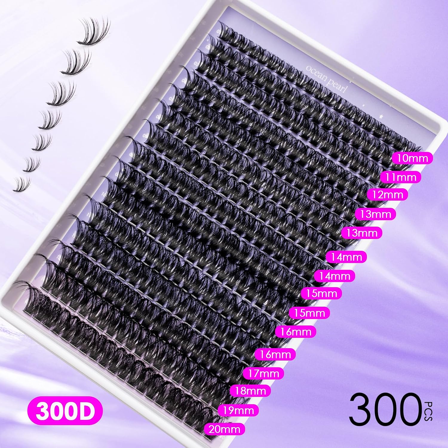 Detalle 2 de Ocean Pearl Lash Clusters 300pcs 💄