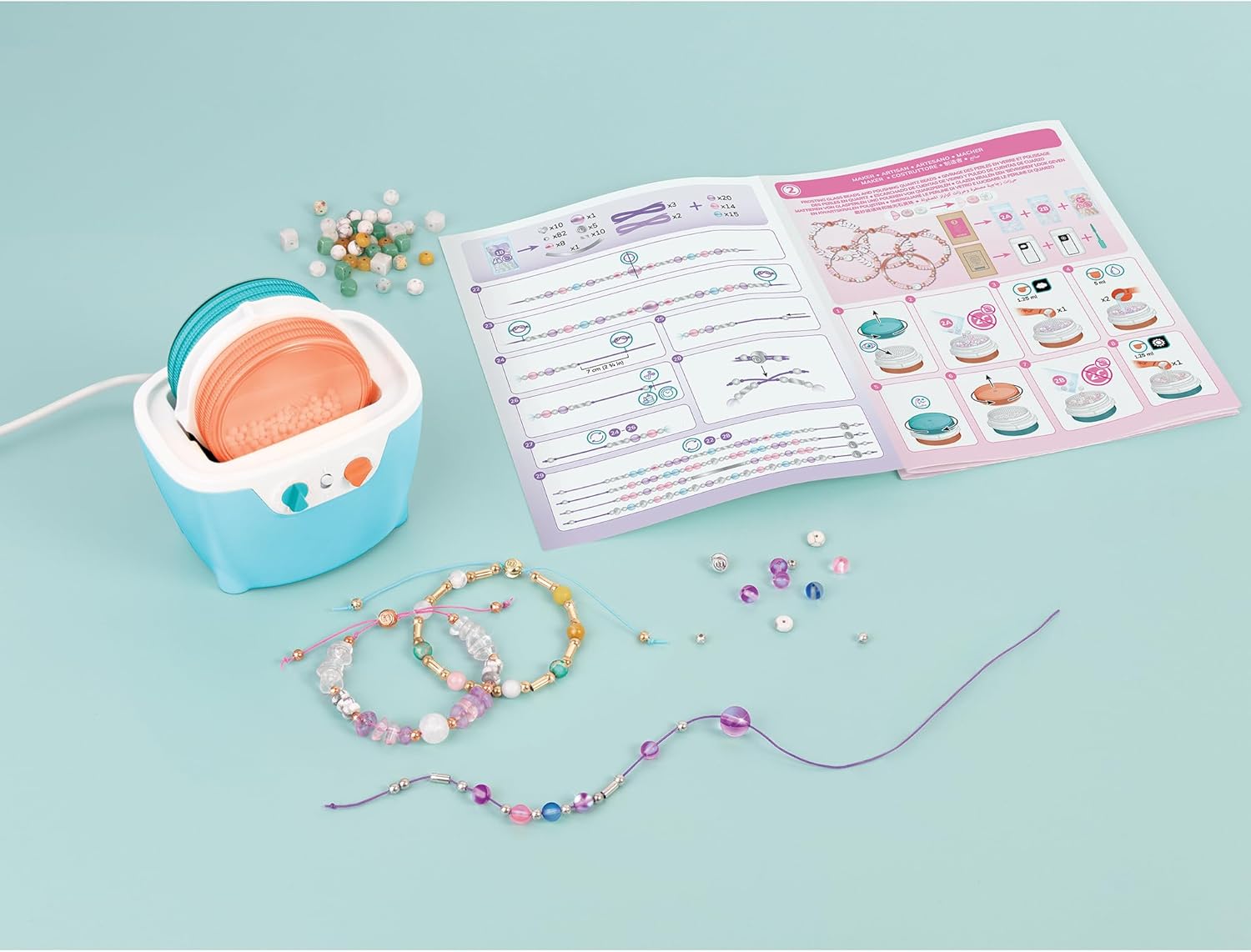 Thumbnail 3 de Make It Real Rock Tumbler 327pc jewelry kit 🧰