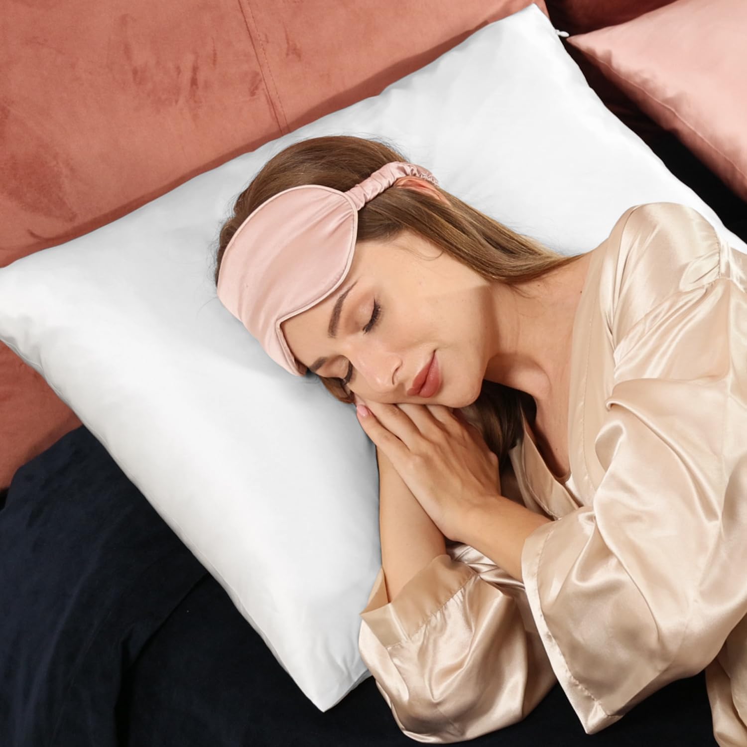 Thumbnail 5 de Adubor Seidenkissenbezug 40x80 cm