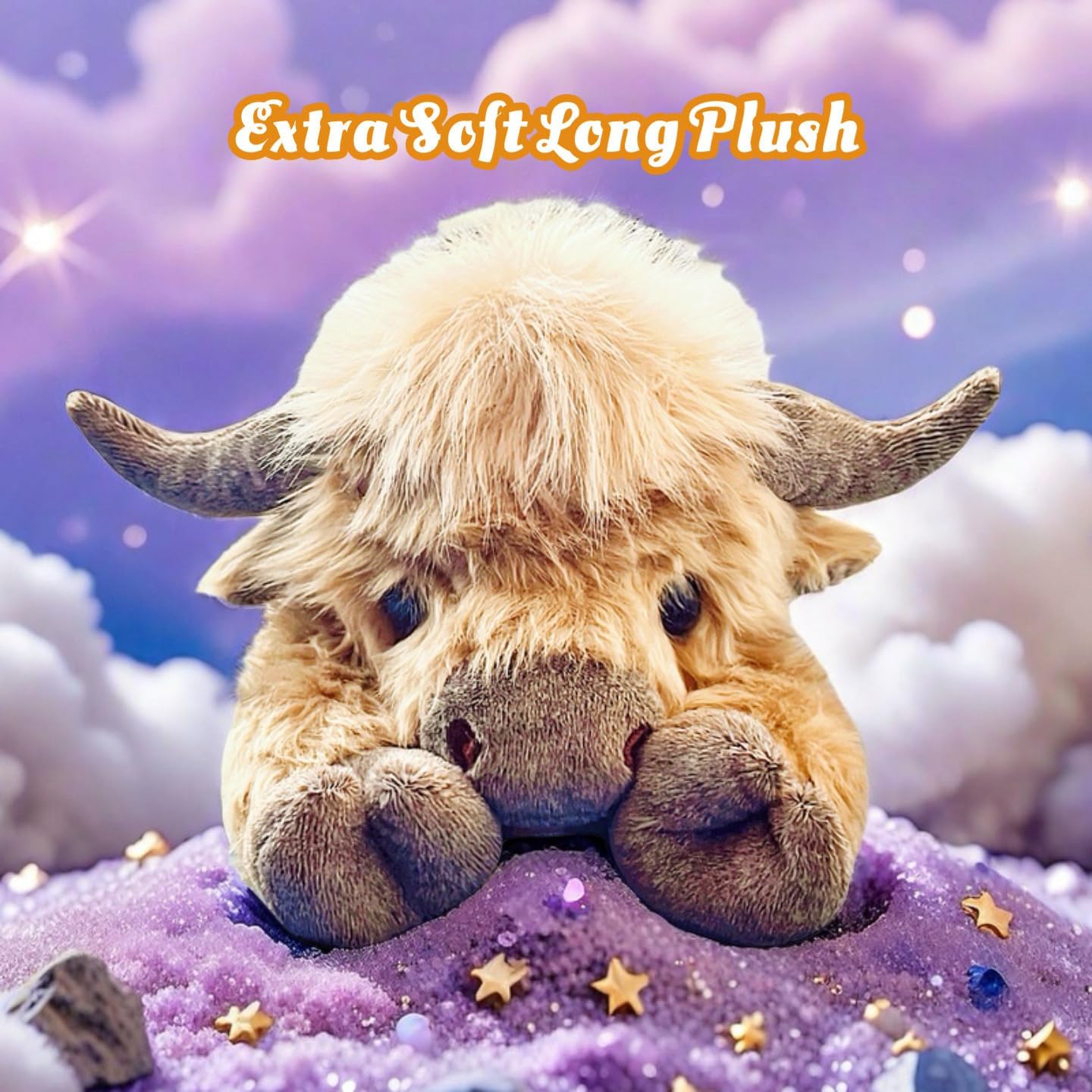 Thumbnail 5 de uoozii 20" Highland Cow Weighted Plush with Unscented Heating Pad