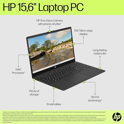 Thumbnail 6 de HP 15.6in Laptop (15-fd0058na) – Intel Core i3-N305, 8GB RAM, 256GB SSD, Windows 11 Home