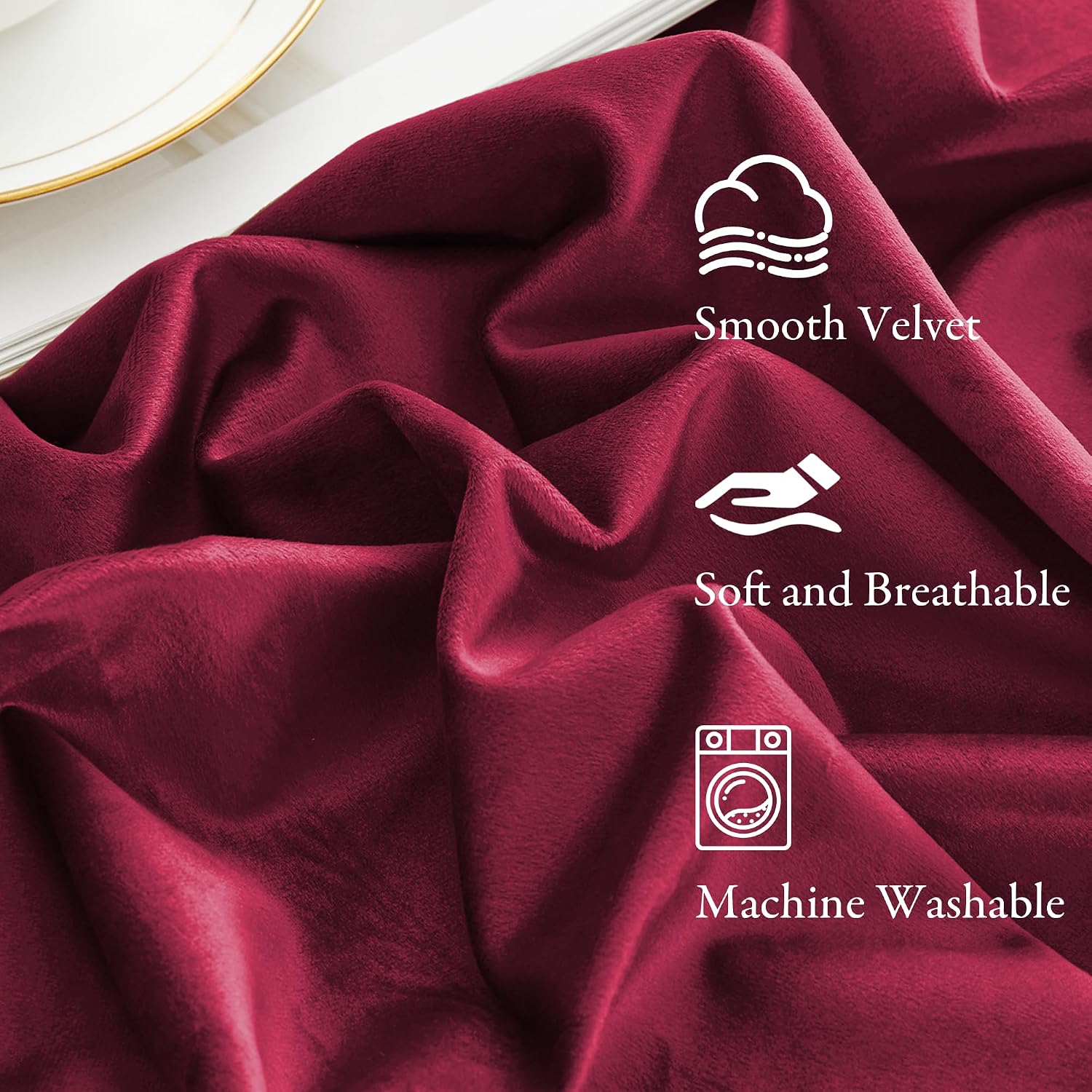Thumbnail 1 de KGORGE Velvet Curtains 120-inch Length