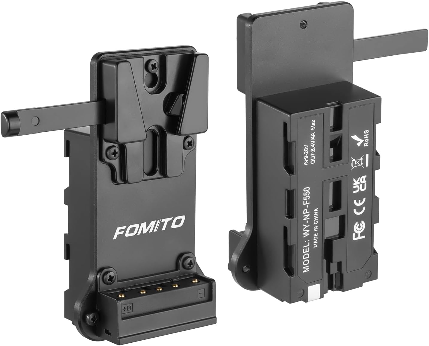 FOMITO NP-F970 to V‑Mount Adapter for Monitors