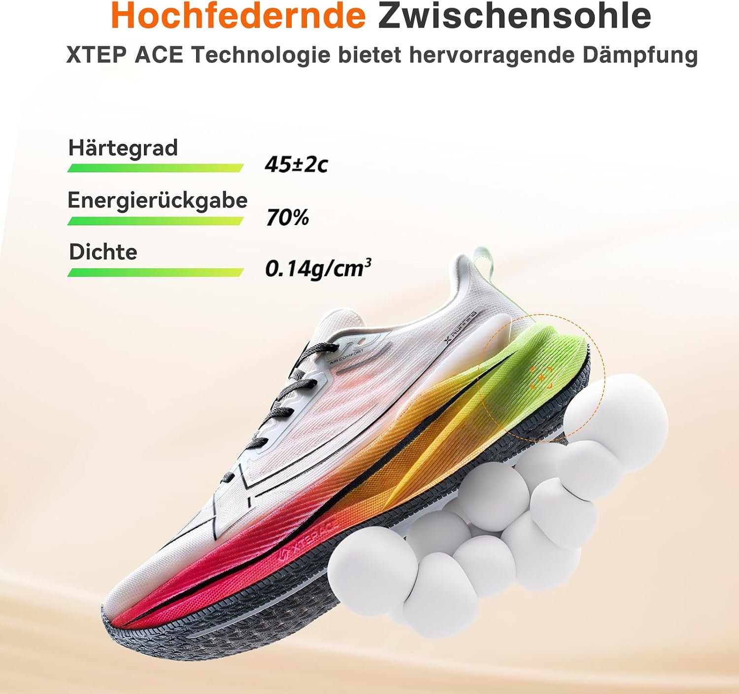 Thumbnail 3 de XTEP Professionelle 2000km Herren-Laufschuhe – Hohe Dämpfung und starke Rückstoßfähigkeit für Langstrecken ab 10 km