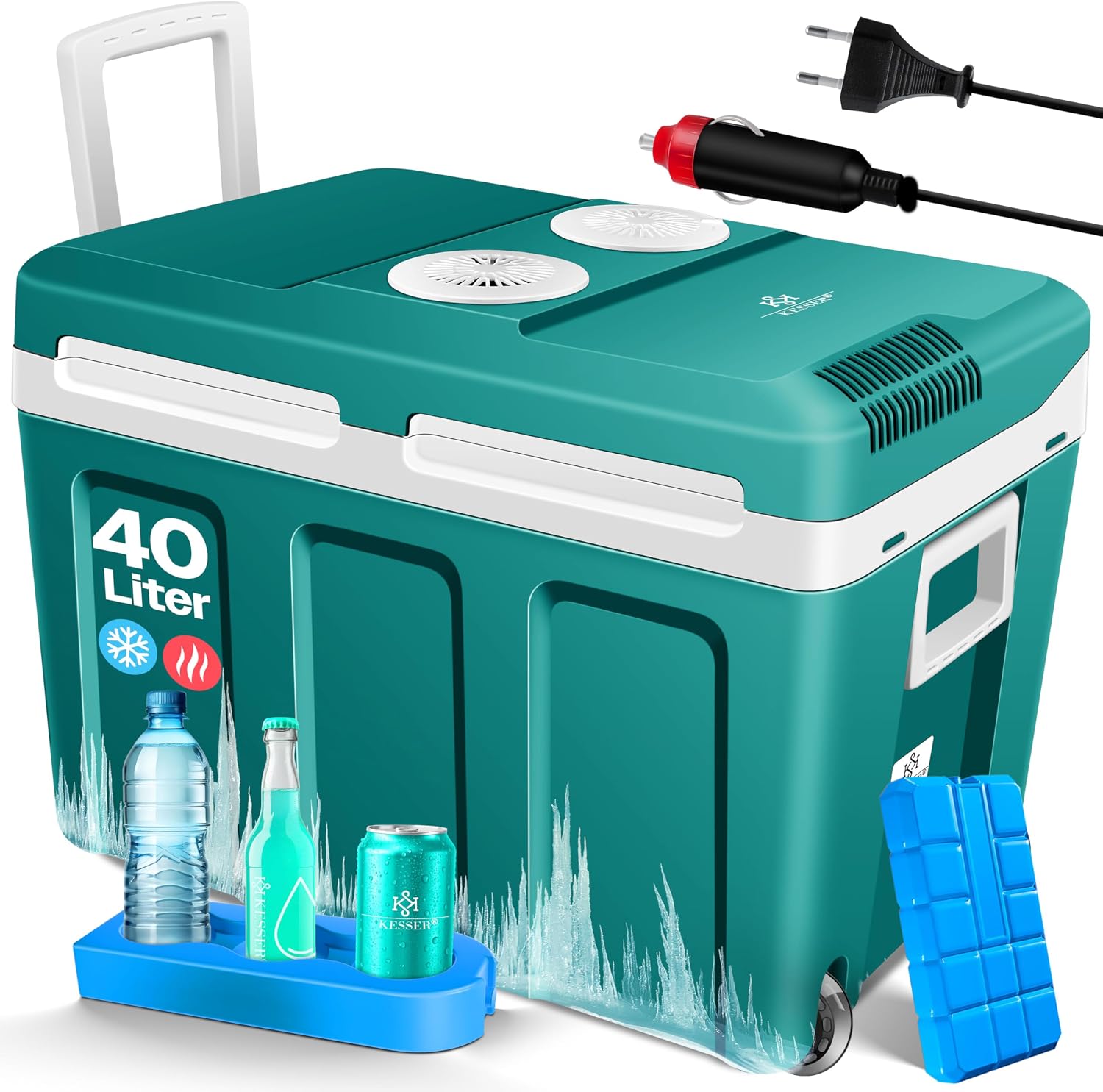Detalle de KESSER Kühlbox 40L mit Rollen