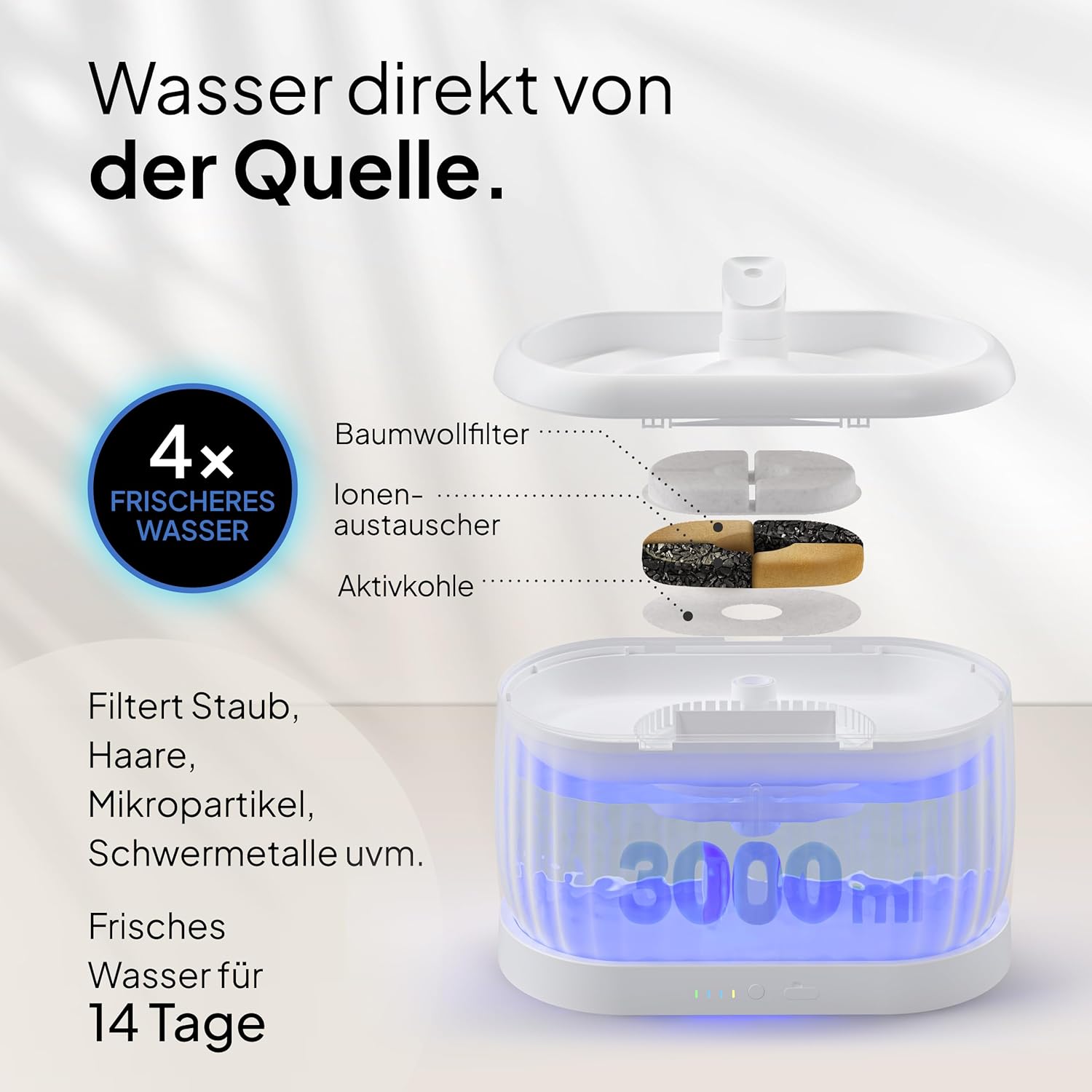 Detalle de Pretty Paw Pure Flow Max Katzenbrunnen 3L 🐾
