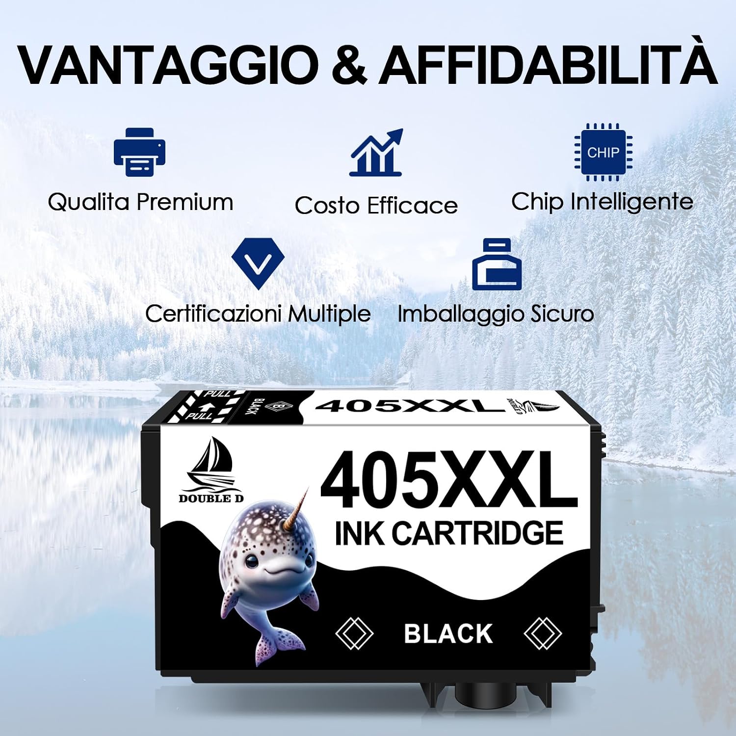 Thumbnail 4 de DOUBLE D 405XXL Cartucce d'inchiostro compatibili 4 pezzi
