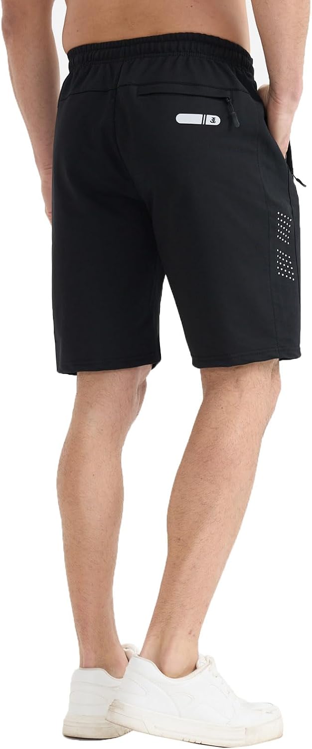 Detalle 2 de FizzPop Mens Shorts with Zip Pockets: Practical Summer Gym and Outdoor Wear