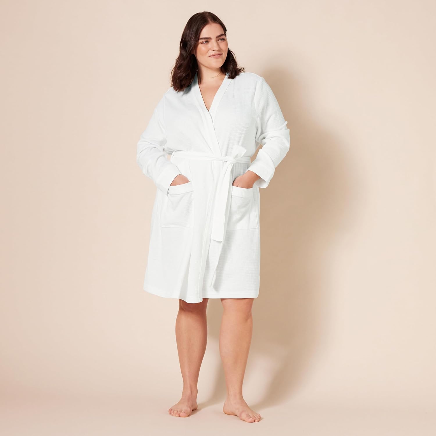 Thumbnail 5 de Amazon Essentials Women's Lightweight Waffle Full-Length Bath Robe with Pockets (Plus Size)