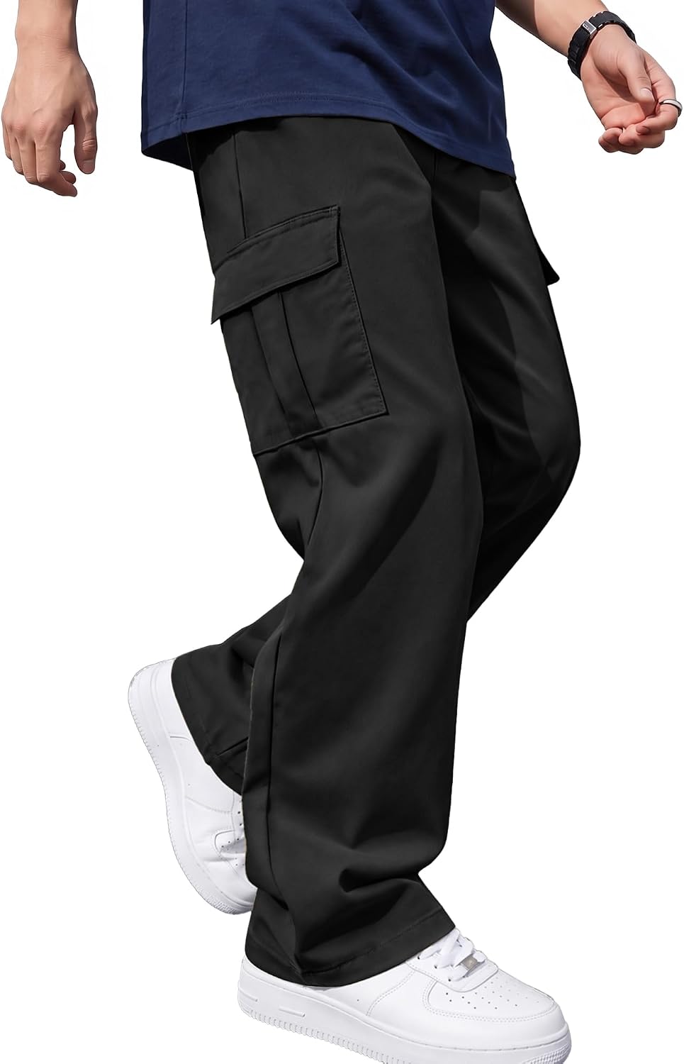 Detalle 2 de Comdecevis Men's Cargo Pants, Relaxed Fit