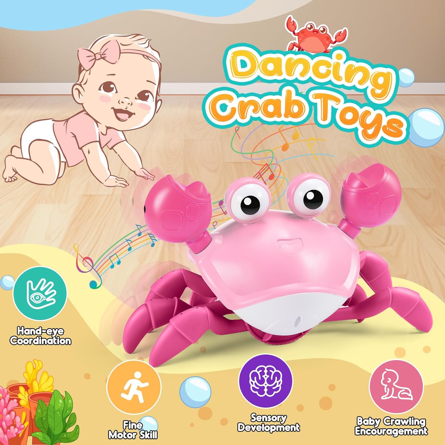 Thumbnail 1 de Hapikids Crawling Crab Toy 40‑60 min
