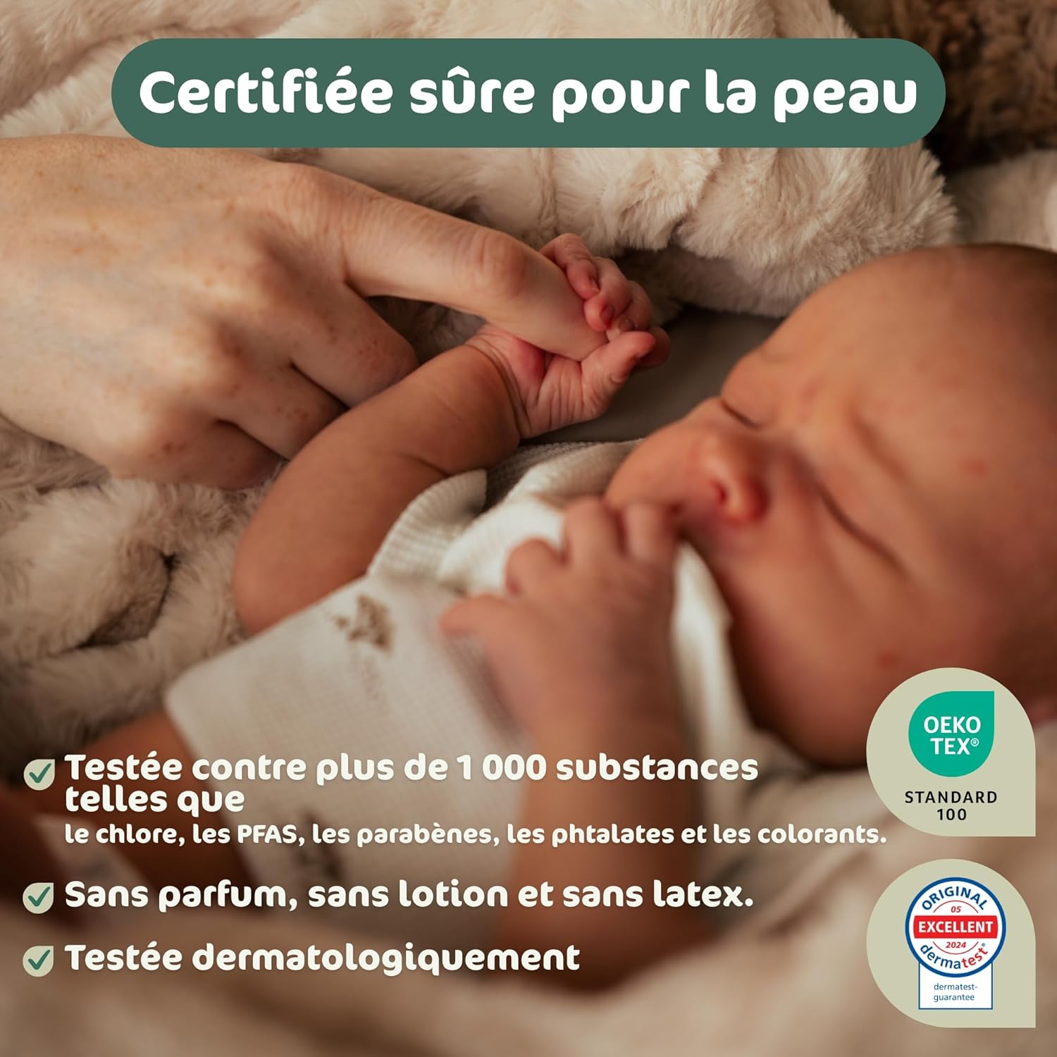 Detalle de Naty BioEmbrace Taille 3 couches bébé 👶