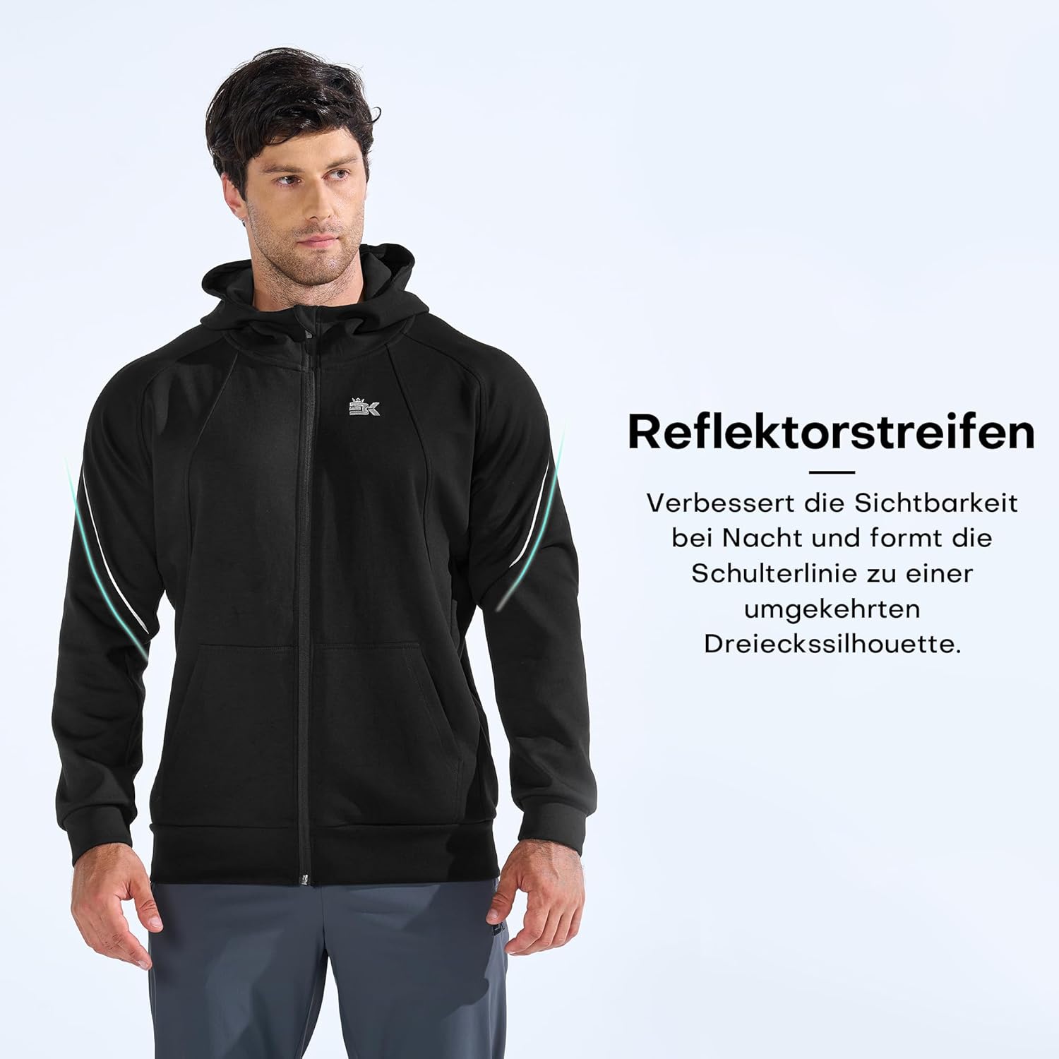 Thumbnail 3 de BROKIG Zip Hoodie Herren mit Reißverschluss