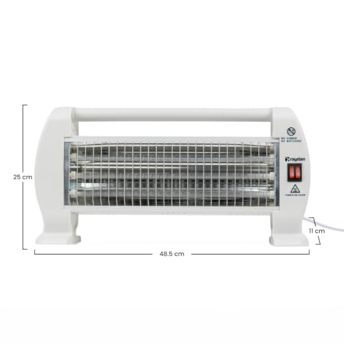 Detalle 2 de THINIA HOME Estufa de cuarzo 1200 W con 3 niveles y sensor antivuelco