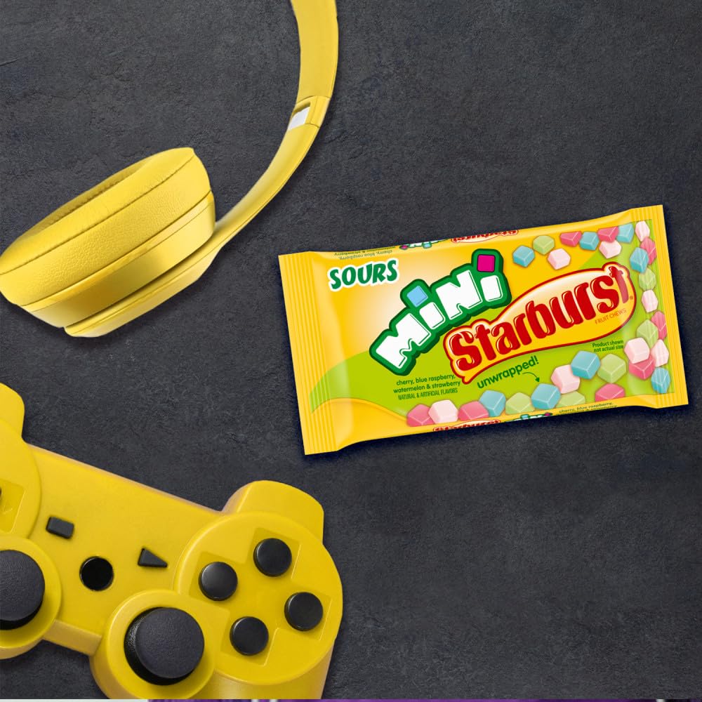 Thumbnail 4 de STARBURST 00022000126443 Minis Sour Fruit Chews, 24-Pack Variety Box