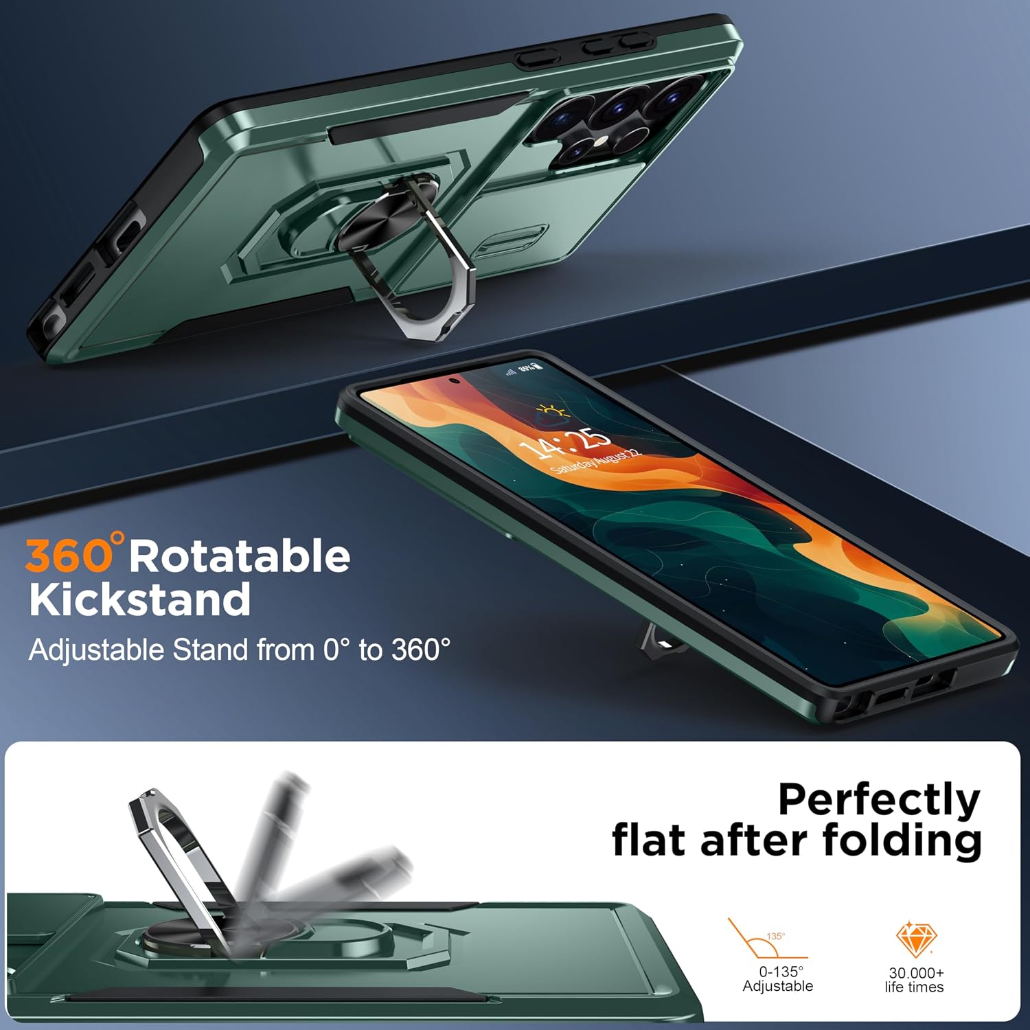 Thumbnail 5 de AMILIFECASES Samsung Galaxy S25 Ultra case 6.9" with kickstand