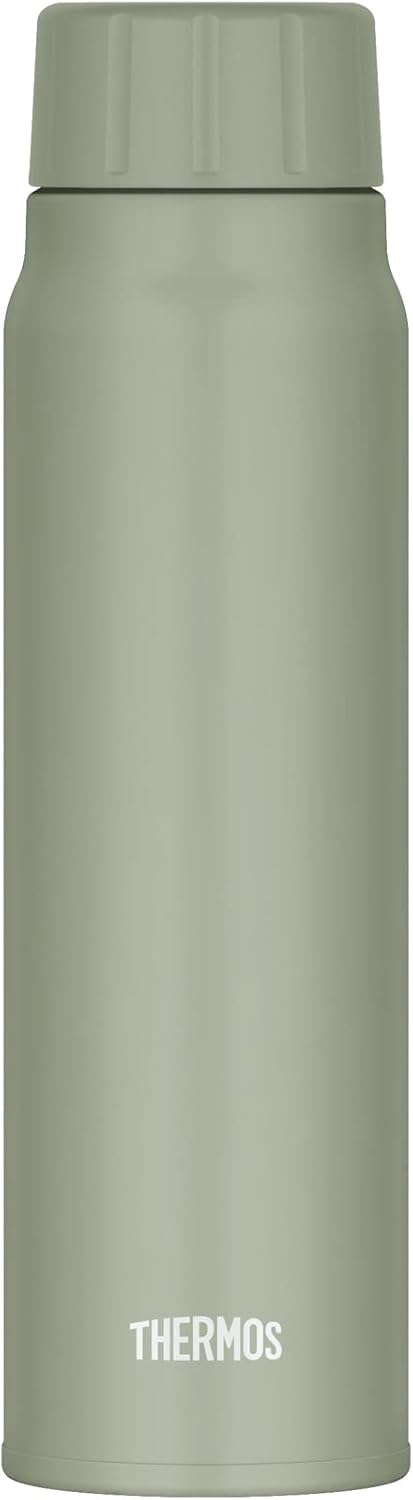 Detalle 2 de サーモス FJK-500 KKI 炭酸飲料対応ボトル 500ml カーキ 保冷専用