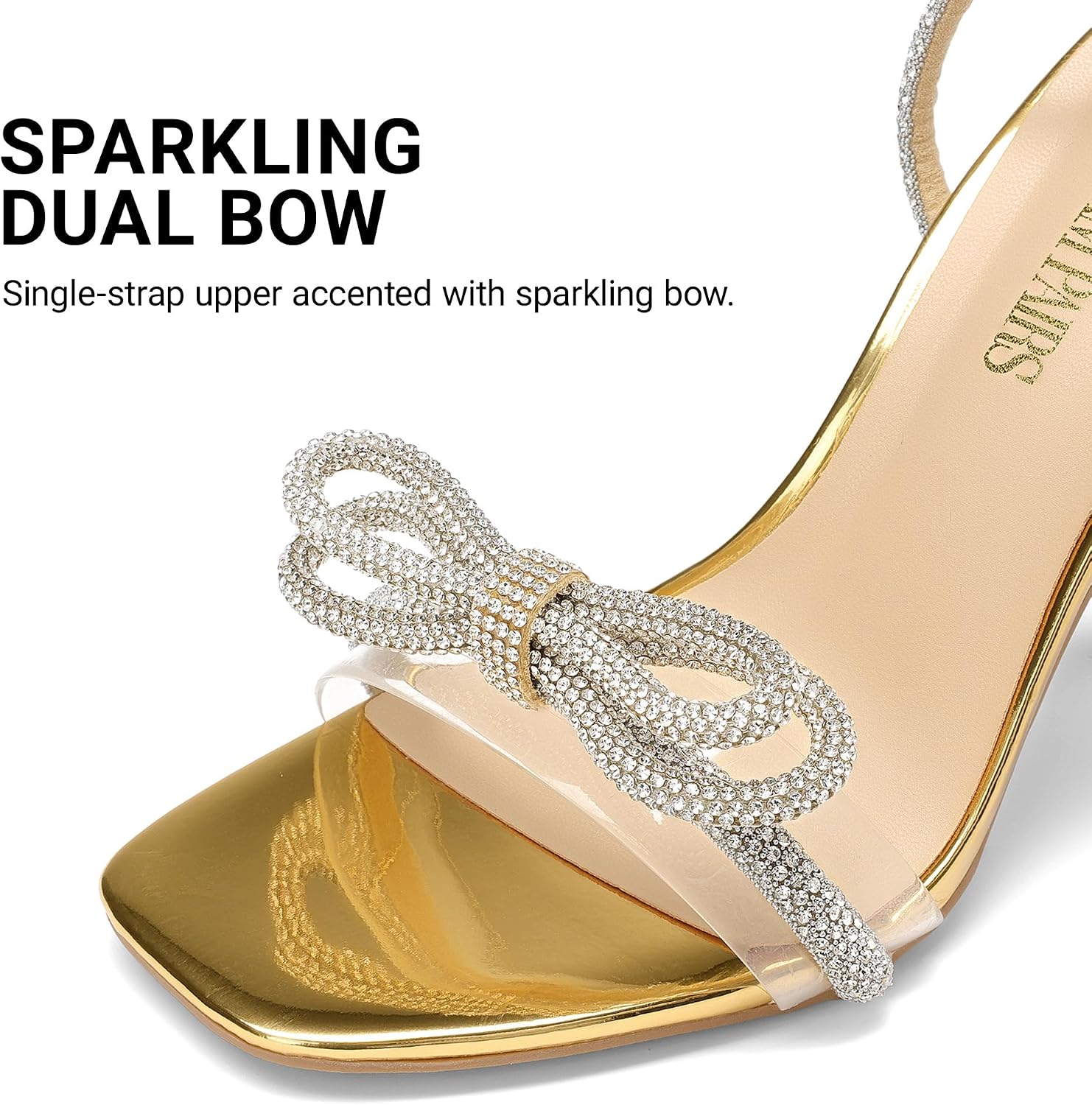 Thumbnail 4 de Double Bowknots Crystal Sandals, 3.94