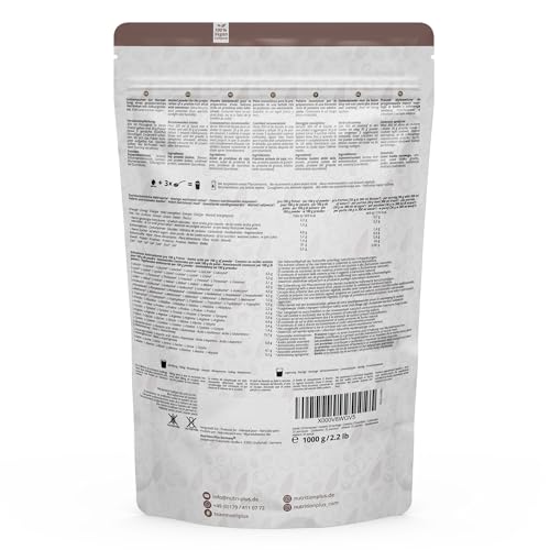 Detalle de Nutri + Protein Vegan Kokos Mandel 1000g – Pflanzliches Mehrkomponenten-Proteinpulver mit Kokos-Nuss-Aroma